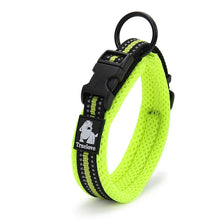 Load image into Gallery viewer, Adjustable Padded 3M Reflective Mesh Dog Collar