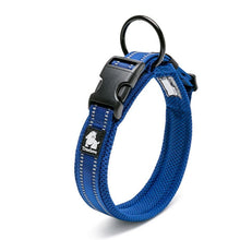 Load image into Gallery viewer, Adjustable Padded 3M Reflective Mesh Dog Collar