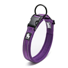 Load image into Gallery viewer, Adjustable Padded 3M Reflective Mesh Dog Collar