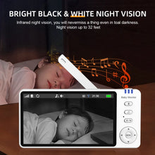 Load image into Gallery viewer, 5 Inch HD Wireless Baby Monitor With Camera