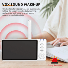 Load image into Gallery viewer, 5 Inch HD Wireless Baby Monitor With Camera