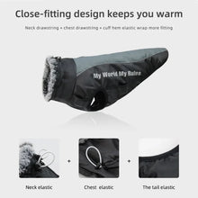 Load image into Gallery viewer, Waterproof Large Winter Dog Coat With Harness