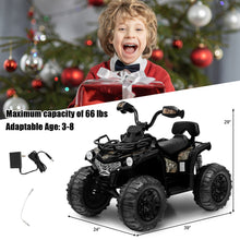 Load image into Gallery viewer, Babyjoy 12V Kids Ride On Electric 4-Wheeler Quad w/Mp3 & Headlights