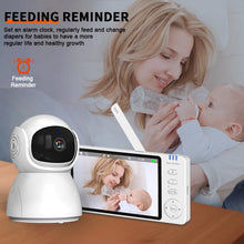 Load image into Gallery viewer, 5 Inch HD Wireless Baby Monitor With Camera