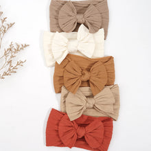Load image into Gallery viewer, 5 Pcs Nylon Hair Bow Headbands