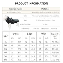 Load image into Gallery viewer, Waterproof Large Winter Dog Coat With Harness