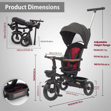 Load image into Gallery viewer, 7 in 1 Folding Stroller/Toddler Bike