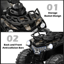 Load image into Gallery viewer, Babyjoy 12V Kids Ride On Electric 4-Wheeler Quad w/Mp3 & Headlights