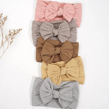 Load image into Gallery viewer, 5 Pcs Nylon Hair Bow Headbands