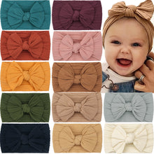Load image into Gallery viewer, 5 Pcs Nylon Hair Bow Headbands