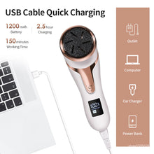 Load image into Gallery viewer, Rechargeable Pedicure Scrubber with 3 Heads