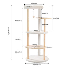 Load image into Gallery viewer, Wood Luxury Cat Tree Condo Kitten Nest Climbing Tower with Scratching Post - yourhealthandfitnessshop