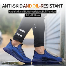 Load image into Gallery viewer, Men Steel Toe Safety Work Shoes, Breathable, Lightweight, Comfortable, Anti-slip - yourhealthandfitnessshop