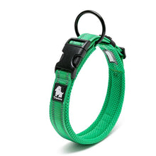 Load image into Gallery viewer, Adjustable Padded 3M Reflective Mesh Dog Collar

