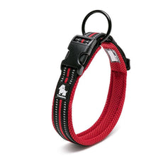 Load image into Gallery viewer, Adjustable Padded 3M Reflective Mesh Dog Collar
