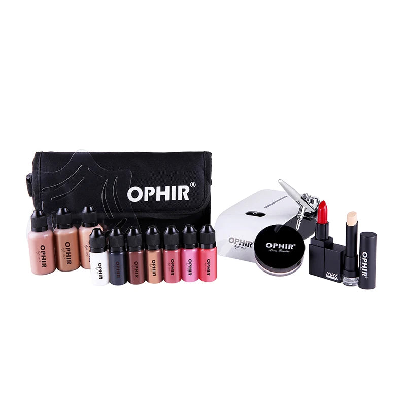 Airbrush Makeup System Kit with Mini Air Compressor & Bag