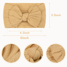 Load image into Gallery viewer, 5 Pcs Nylon Hair Bow Headbands
