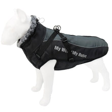 Load image into Gallery viewer, Waterproof Large Winter Dog Coat With Harness
