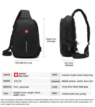 Load image into Gallery viewer, Men&#39;s Casual Chest/Shoulder Bag
