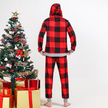 Load image into Gallery viewer, Family Matching Bear Plaid Pajamas with Hood
