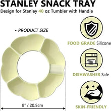Load image into Gallery viewer, Silicone Snack Tray For Stanley 40 oz Tumbler with handle
