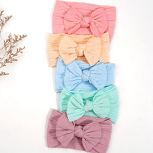 Load image into Gallery viewer, 5 Pcs Nylon Hair Bow Headbands
