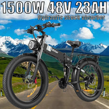Load image into Gallery viewer, Foldable E-bike 26 inch 1500W
