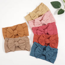 Load image into Gallery viewer, 5 Pcs Nylon Hair Bow Headbands
