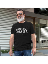 Load image into Gallery viewer, World&#39;s Best Grandpa/grandma Graphic T-shirt
