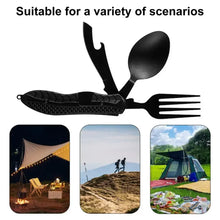 Load image into Gallery viewer, Stainless Steel  3 in 1 Travel Utensil
