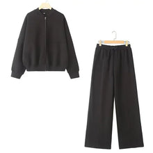 Load image into Gallery viewer, Casual Hoodie Coat or Lined Fleece Loose Pants
