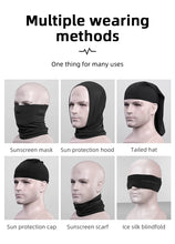 Load image into Gallery viewer, Summer Face/Neck Sun Protection Silk Headwear
