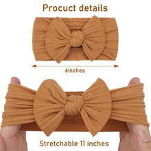 Load image into Gallery viewer, 5 Pcs Nylon Hair Bow Headbands
