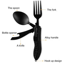 Load image into Gallery viewer, Stainless Steel  3 in 1 Travel Utensil
