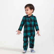 Load image into Gallery viewer, Family Green Plaid Matching Pajamas Set
