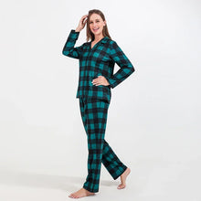 Load image into Gallery viewer, Family Green Plaid Matching Pajamas Set
