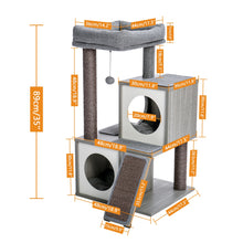 Load image into Gallery viewer, Cat Condo with Soft Perch Fully Wrapped Scratching Sisal Post, Multiple Choices - yourhealthandfitnessshop
