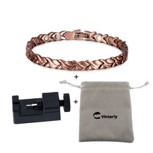 Load image into Gallery viewer, Magnetic Pure Copper Bracelets for Health Energy Bangles for Arthritis - yourhealthandfitnessshop
