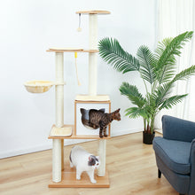 Load image into Gallery viewer, Cat Condo with Soft Perch Fully Wrapped Scratching Sisal Post, Multiple Choices - yourhealthandfitnessshop
